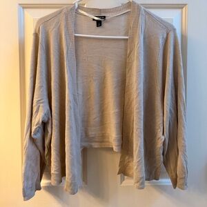 Torrid Beige Shrug Cardigan